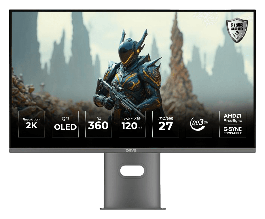 DEVO flagship gaming monitor artwork
