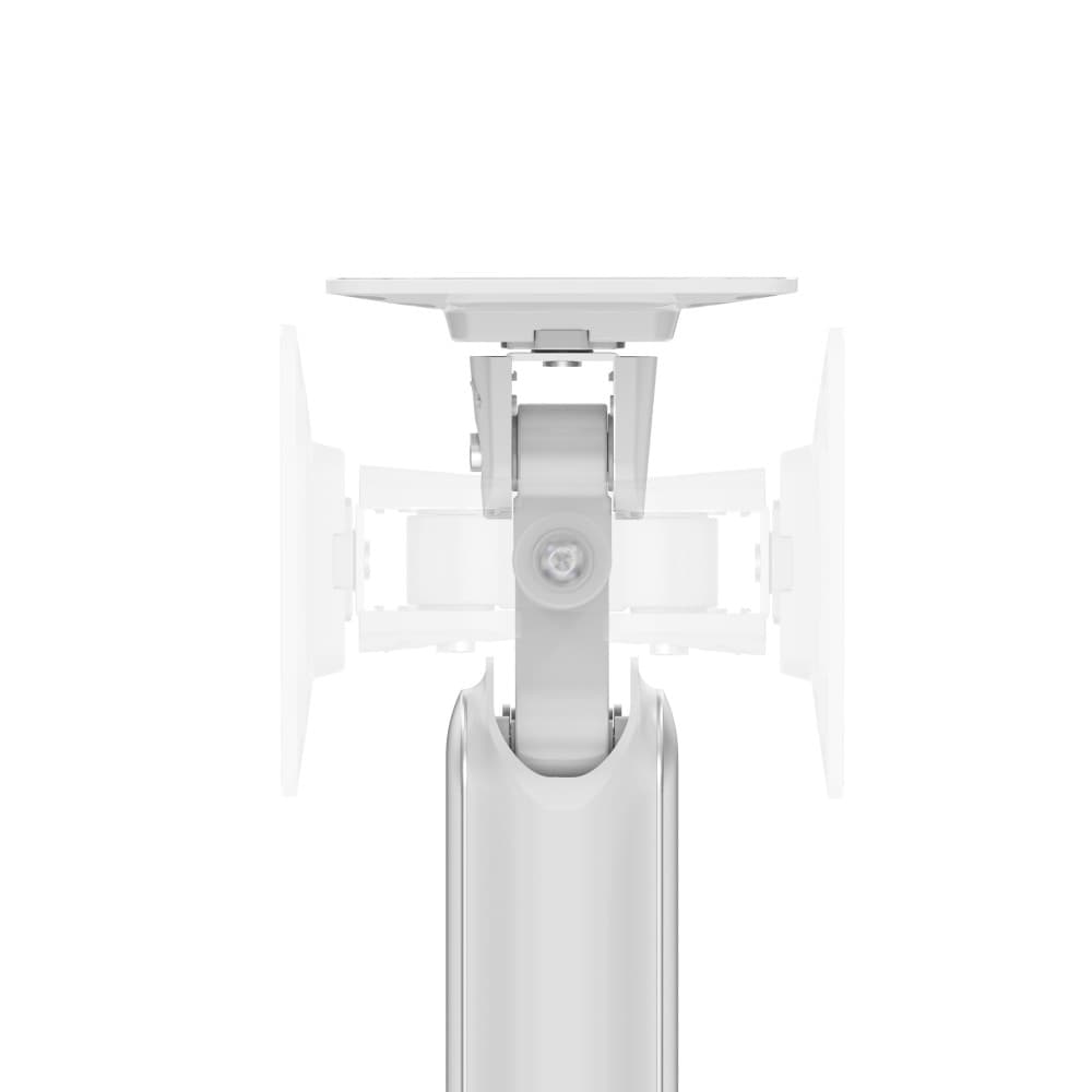 Devo Gaming Monitor Arm - Flexi Pro 1 - White/Silver 6