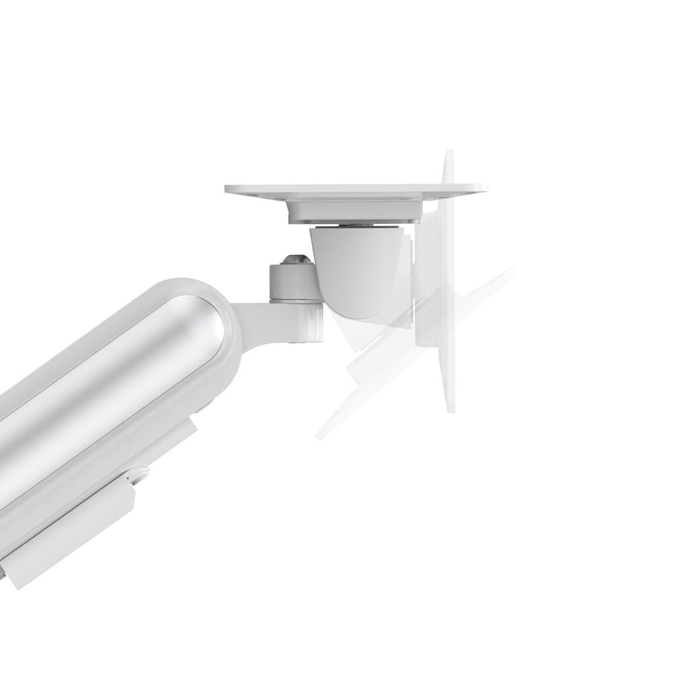 Devo Gaming Monitor Arm - Flexi Pro 1 - White/Silver 5