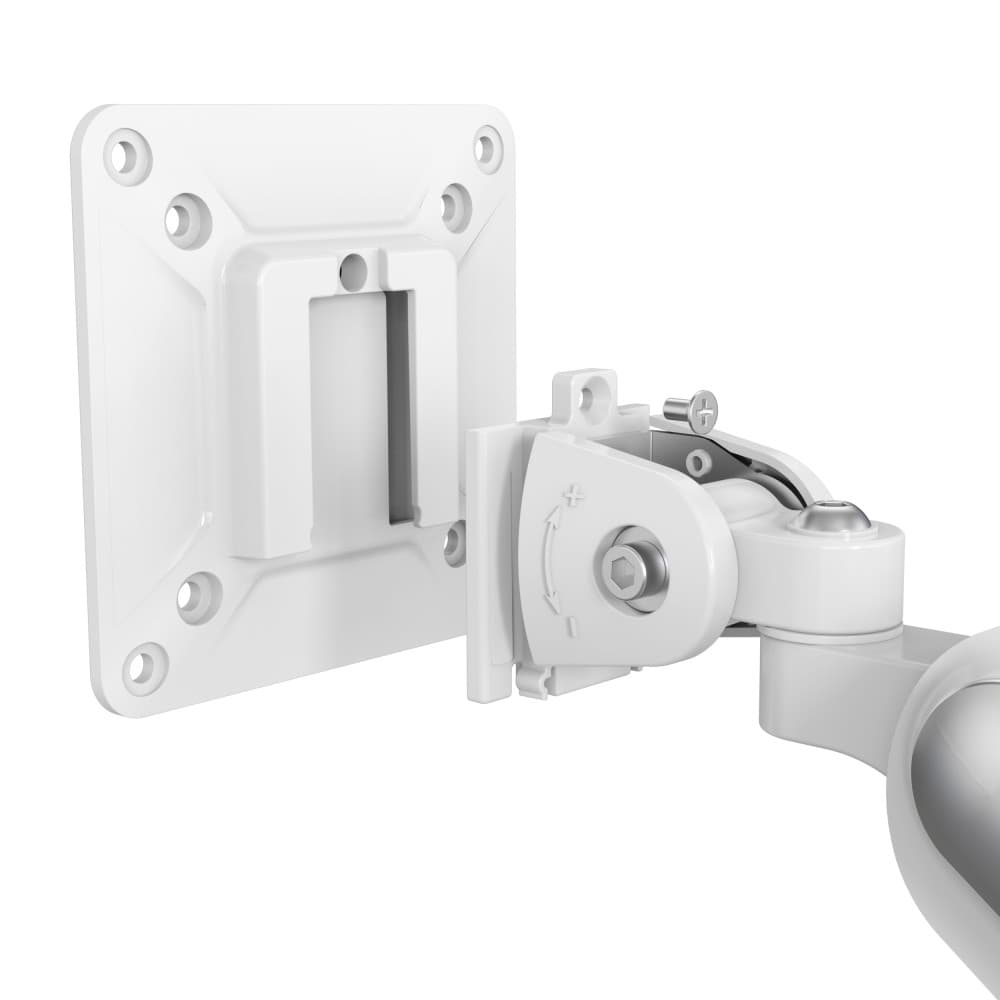 Devo Gaming Monitor Arm - Flexi Pro 1 - White/Silver 4