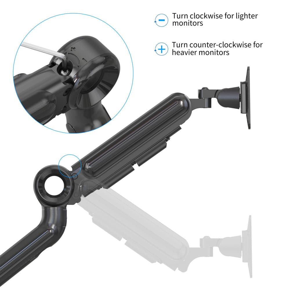 Devo Gaming Monitor Arm - Flexi Pro 2 - Black 4