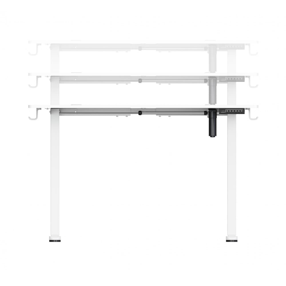 Devo Gaming Table - Agr Lite Frame - White 4