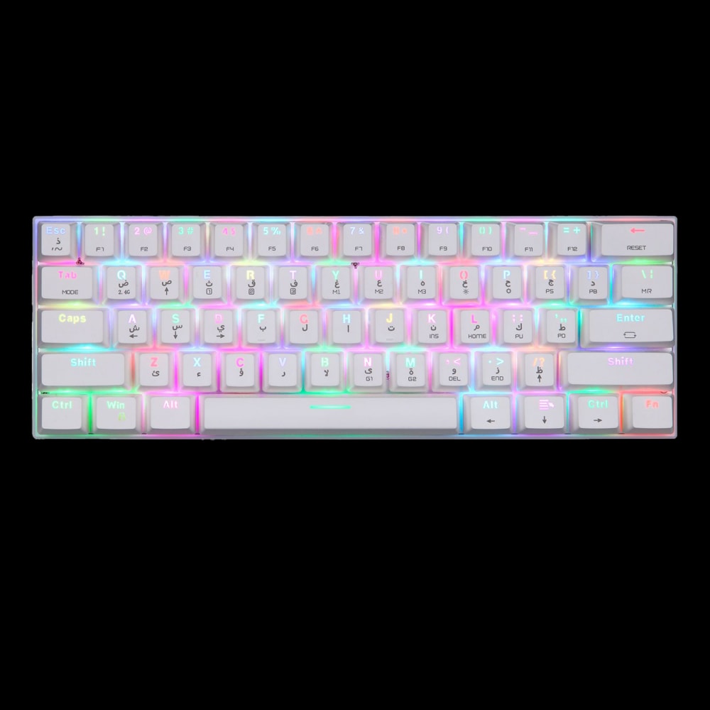 Devo Gaming Keyboard - SP60 White - Blue Switch
